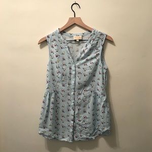 ModCloth Sleeveless Bird Top